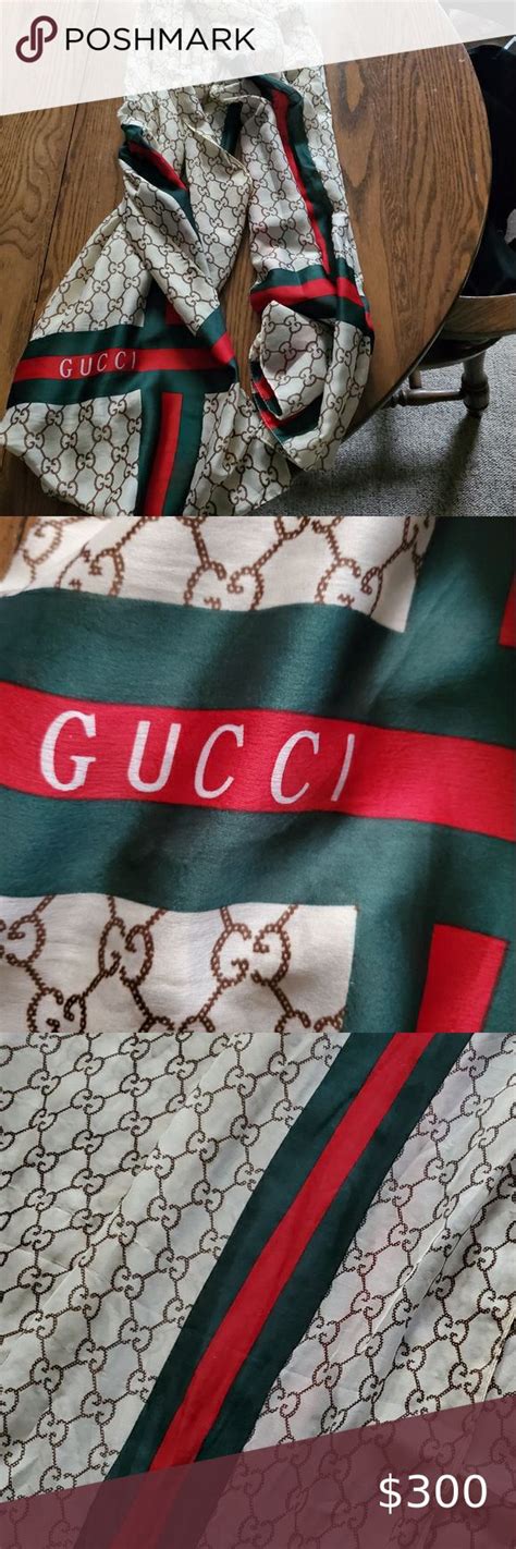 fake scarf gucci|authentic gucci silk scarf.